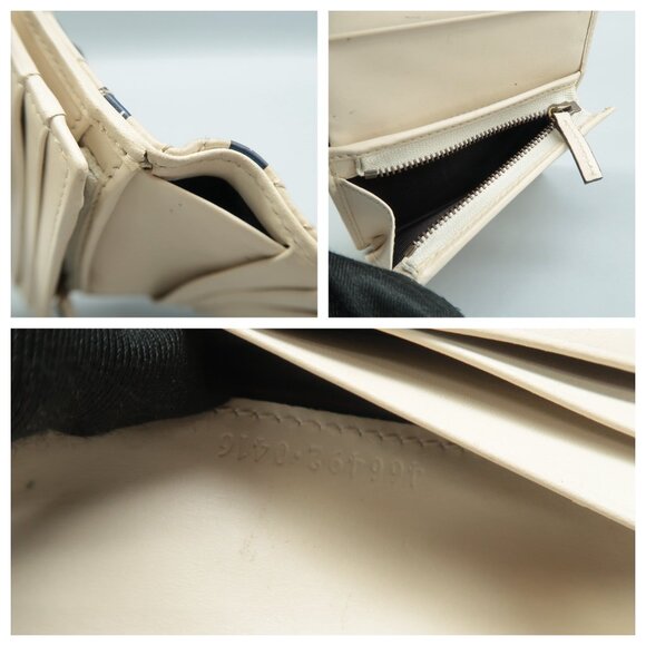 GUCCI White&Red Trompe L'Oeil Leather Wallet - Picture 12 of 12